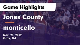Jones County  vs monticello Game Highlights - Nov. 23, 2019