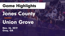 Jones County  vs Union Grove  Game Highlights - Nov. 26, 2019