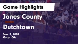 Jones County  vs Dutchtown  Game Highlights - Jan. 3, 2020
