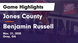 Jones County  vs Benjamin Russell  Game Highlights - Nov. 21, 2020