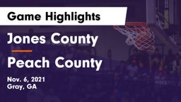 Jones County  vs Peach County  Game Highlights - Nov. 6, 2021