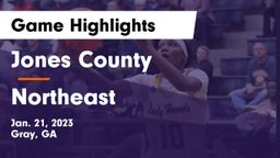 Jones County  vs Northeast  Game Highlights - Jan. 21, 2023