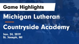 Michigan Lutheran  vs Countryside Academy Game Highlights - Jan. 24, 2019