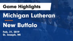 Michigan Lutheran  vs New Buffalo  Game Highlights - Feb. 21, 2019