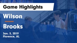 Wilson  vs Brooks  Game Highlights - Jan. 3, 2019