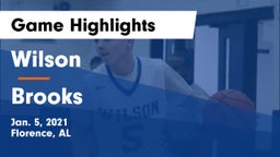Wilson  vs Brooks  Game Highlights - Jan. 5, 2021