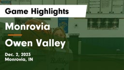 Monrovia  vs Owen Valley  Game Highlights - Dec. 2, 2023