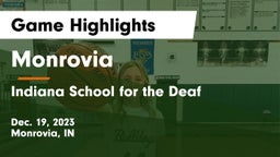 Monrovia  vs Indiana School for the Deaf  Game Highlights - Dec. 19, 2023