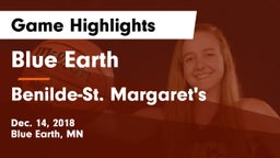 Blue Earth  vs Benilde-St. Margaret's  Game Highlights - Dec. 14, 2018