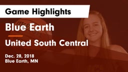 Blue Earth  vs United South Central  Game Highlights - Dec. 28, 2018