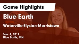 Blue Earth  vs Waterville-Elysian-Morristown  Game Highlights - Jan. 4, 2019