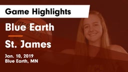 Blue Earth  vs St. James  Game Highlights - Jan. 10, 2019