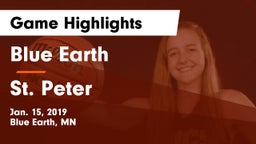 Blue Earth  vs St. Peter  Game Highlights - Jan. 15, 2019
