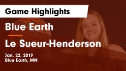 Blue Earth  vs Le Sueur-Henderson  Game Highlights - Jan. 22, 2019