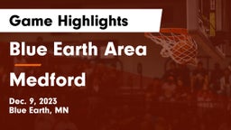 Blue Earth Area  vs Medford  Game Highlights - Dec. 9, 2023