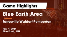 Blue Earth Area  vs Janesville-Waldorf-Pemberton  Game Highlights - Jan. 4, 2024