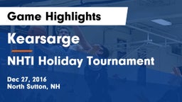 Kearsarge  vs NHTI Holiday Tournament Game Highlights - Dec 27, 2016