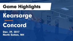 Kearsarge  vs Concord  Game Highlights - Dec. 29, 2017