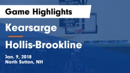 Kearsarge  vs Hollis-Brookline  Game Highlights - Jan. 9, 2018