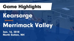 Kearsarge  vs Merrimack Valley  Game Highlights - Jan. 16, 2018