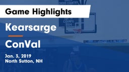 Kearsarge  vs ConVal Game Highlights - Jan. 3, 2019