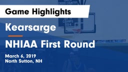 Kearsarge  vs NHIAA First Round Game Highlights - March 6, 2019