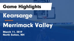 Kearsarge  vs Merrimack Valley Game Highlights - March 11, 2019