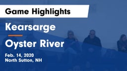 Kearsarge  vs Oyster River  Game Highlights - Feb. 14, 2020