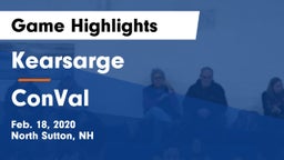 Kearsarge  vs ConVal  Game Highlights - Feb. 18, 2020