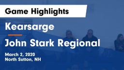 Kearsarge  vs John Stark Regional  Game Highlights - March 2, 2020