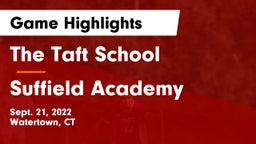 The Taft School vs Suffield Academy Game Highlights - Sept. 21, 2022