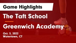 The Taft School vs Greenwich Academy  Game Highlights - Oct. 3, 2022
