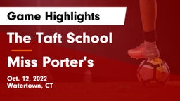 The Taft School vs Miss Porter's  Game Highlights - Oct. 12, 2022