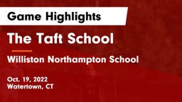 The Taft School vs Williston Northampton School Game Highlights - Oct. 19, 2022