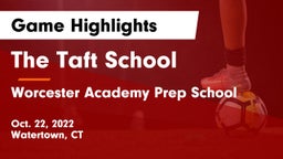 The Taft School vs Worcester Academy Prep School Game Highlights - Oct. 22, 2022