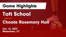 Taft School vs Choate Rosemary Hall  Game Highlights - Oct. 14, 2023