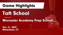 Taft School vs Worcester Academy Prep School Game Highlights - Oct. 21, 2023