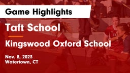 Taft School vs Kingswood Oxford School Game Highlights - Nov. 8, 2023