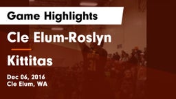 Cle Elum-Roslyn  vs Kittitas  Game Highlights - Dec 06, 2016
