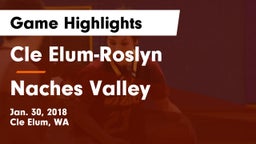 Cle Elum-Roslyn  vs Naches Valley  Game Highlights - Jan. 30, 2018