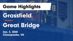 Grassfield  vs Great Bridge  Game Highlights - Jan. 3, 2020