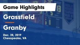 Grassfield  vs Granby  Game Highlights - Dec. 28, 2019