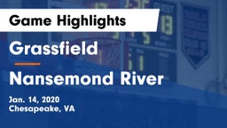 Grassfield  vs Nansemond River  Game Highlights - Jan. 14, 2020