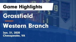 Grassfield  vs Western Branch Game Highlights - Jan. 31, 2020