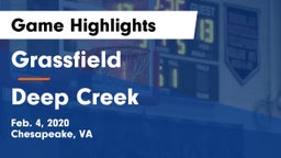 Grassfield  vs Deep Creek  Game Highlights - Feb. 4, 2020