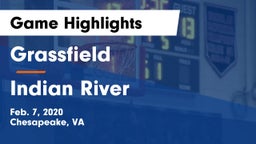 Grassfield  vs Indian River Game Highlights - Feb. 7, 2020