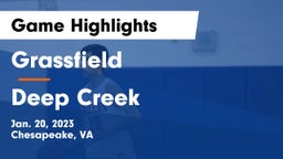 Grassfield  vs Deep Creek  Game Highlights - Jan. 20, 2023