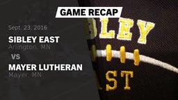 Recap: Sibley East  vs. Mayer Lutheran  2016