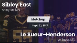 Matchup: Sibley East High vs. Le Sueur-Henderson  2017