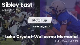 Matchup: Sibley East High vs. Lake Crystal-Wellcome Memorial  2017